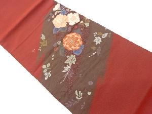 草花模様織出し洒落袋帯